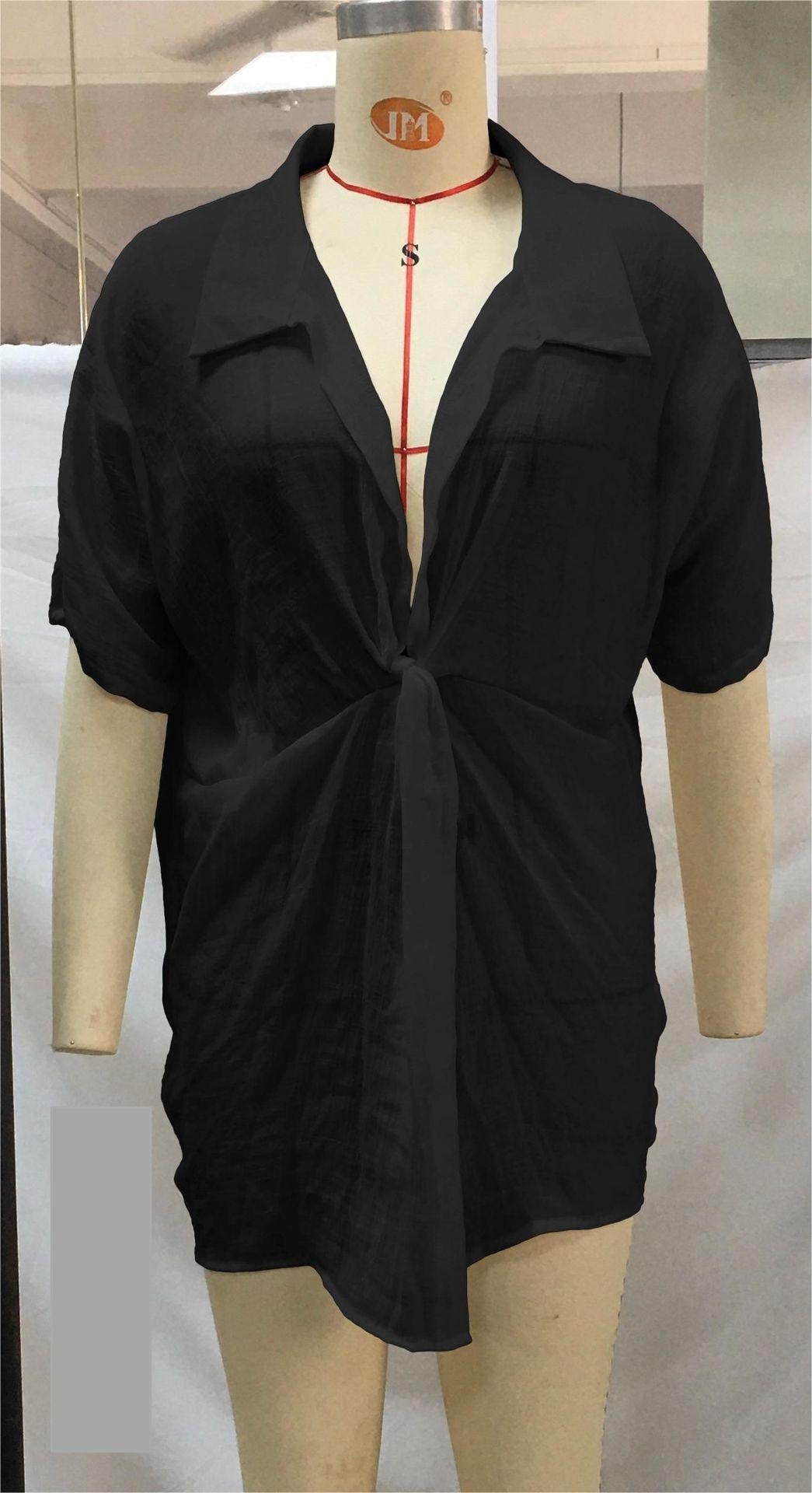 Beach Cover up Shirt Loose Beach Sun Protection Clothing Cardigan Vacation Beach Beach Cover up