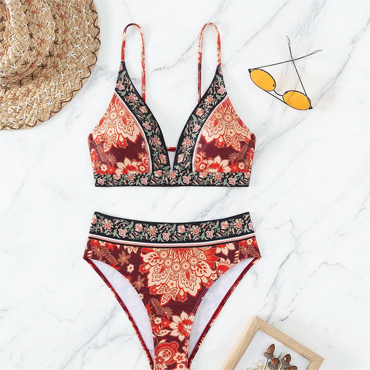 Bikini Small Chest Push Up Split Women Swimsuit Sexy Bikini Swimsuit