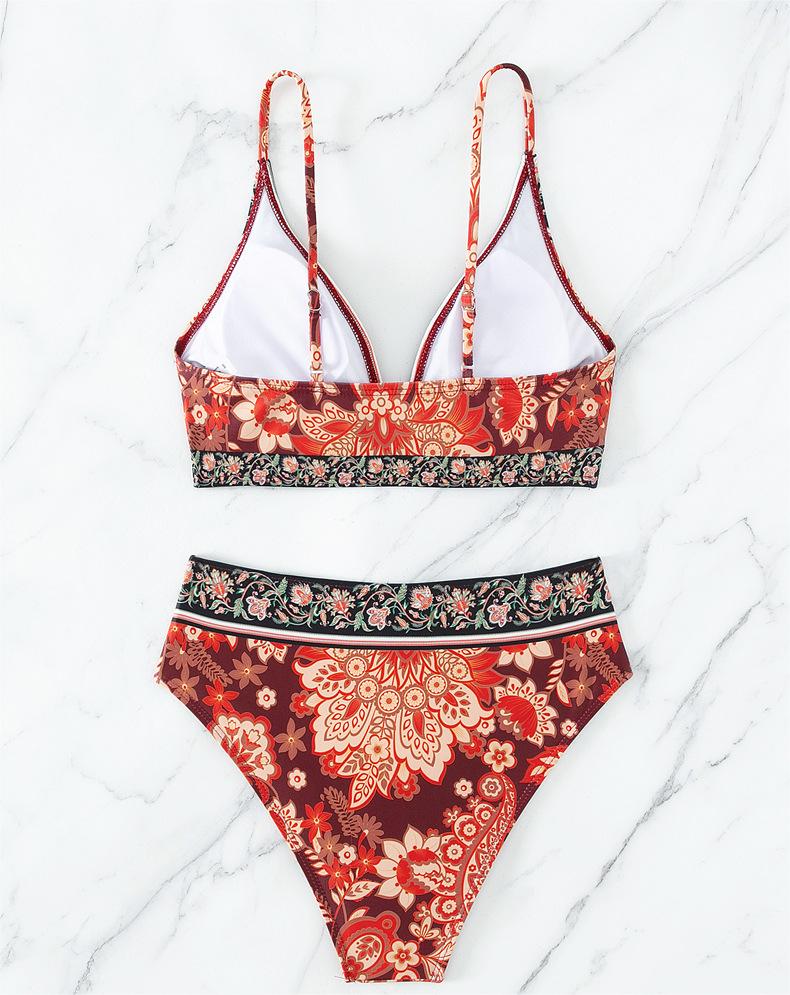 Bikini Small Chest Push Up Split Women Swimsuit Sexy Bikini Swimsuit