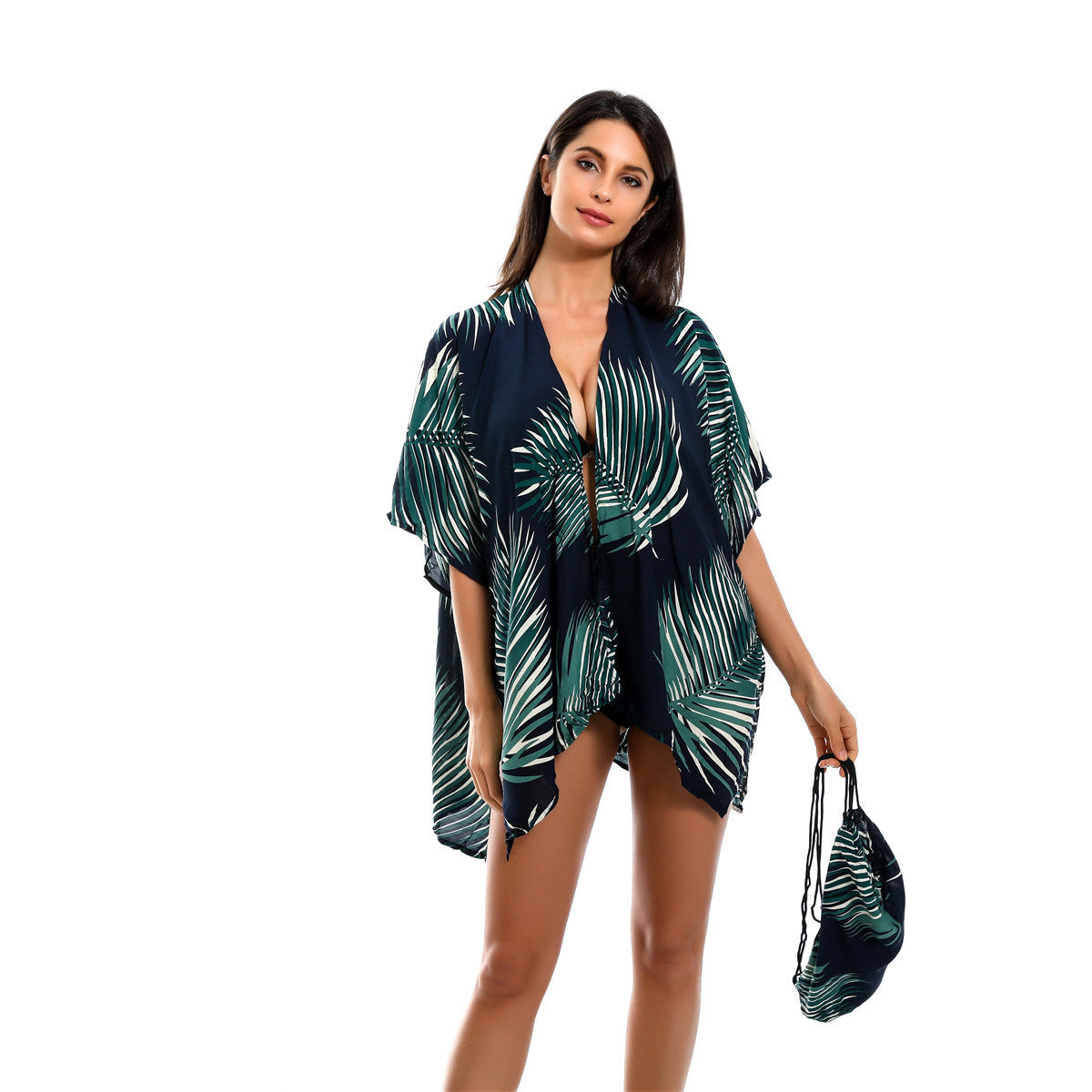 Platform Spring Summer Leopard Pattern Sunscreen Bikini Cardigan