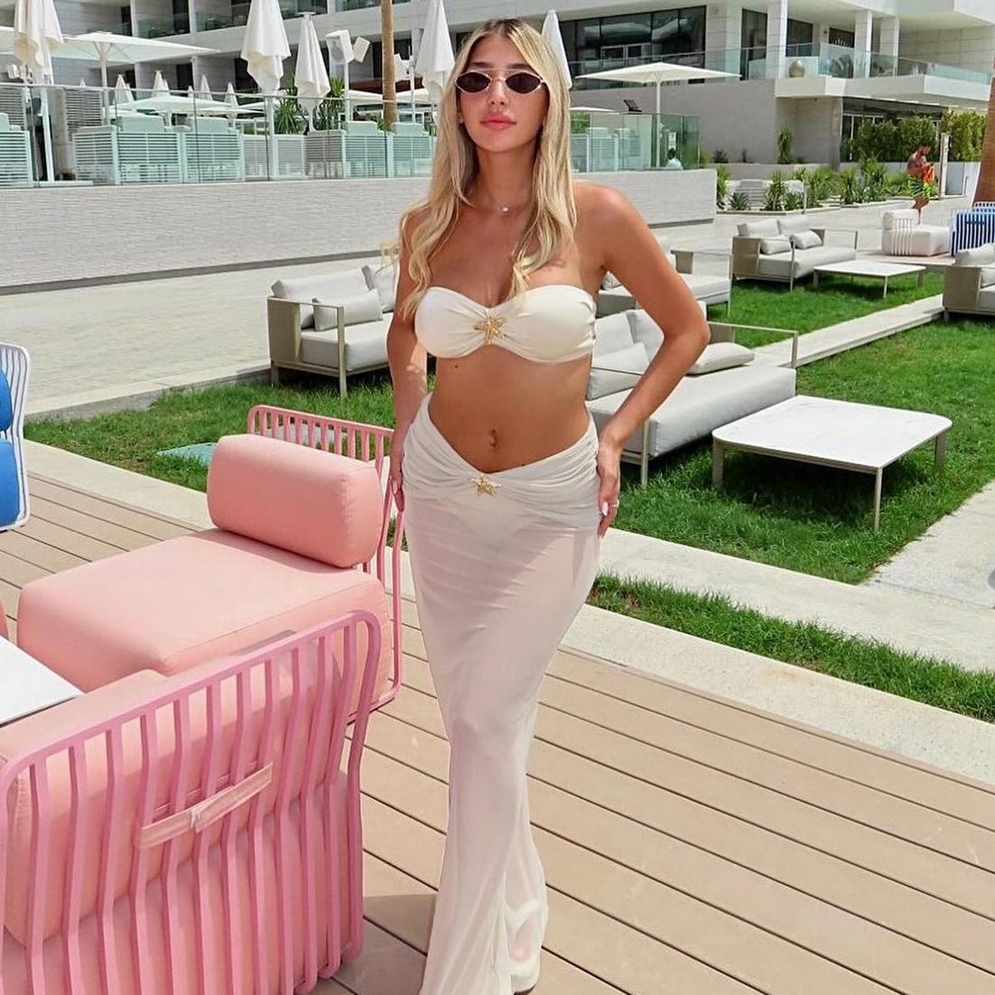 Three Piece Set Bikini Bikini Sexy Split Women Swimsuit Swimsuit Beach Dress