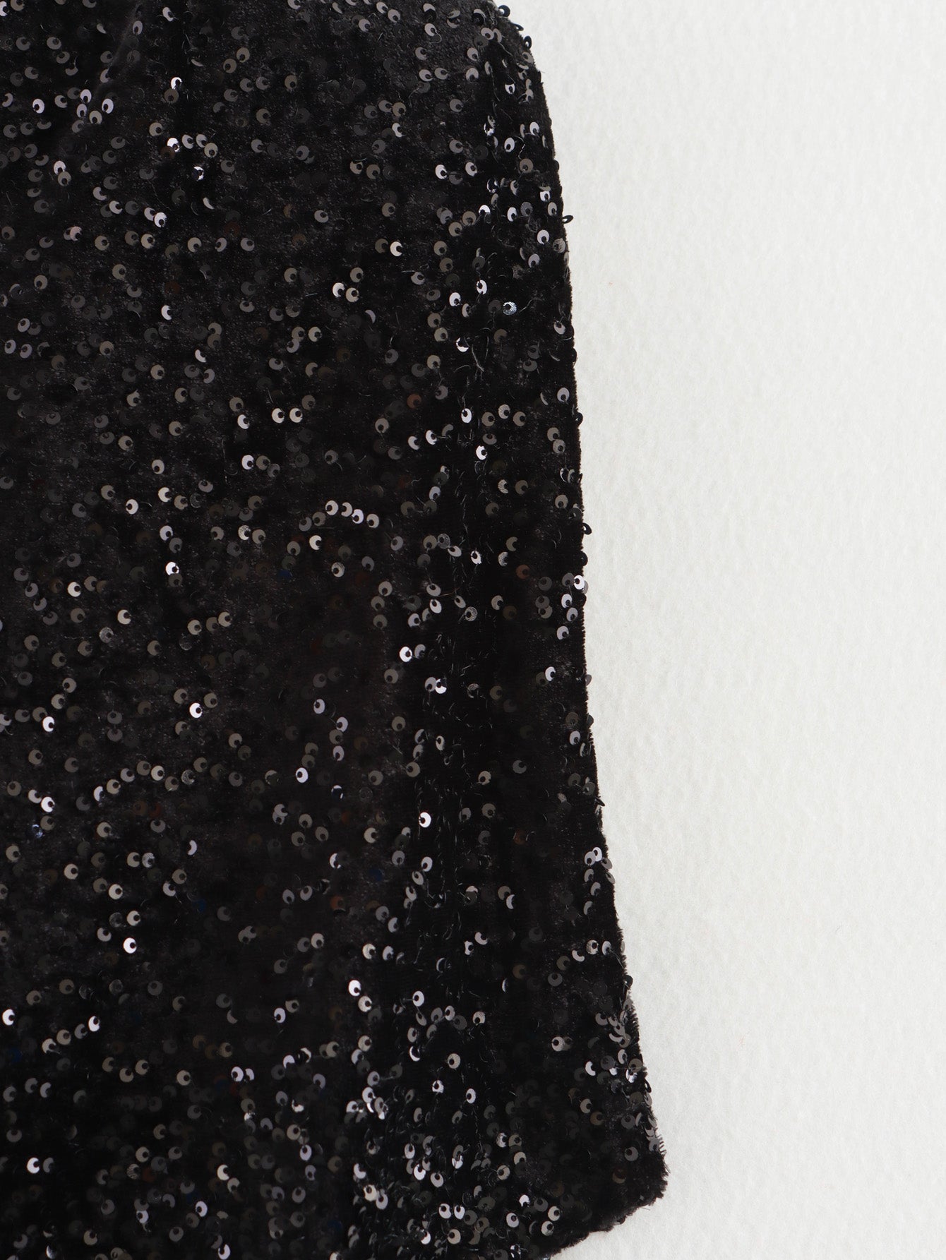 Winter Women Clothing Velvet Texture Sleeveless Back V neck Hip Dress