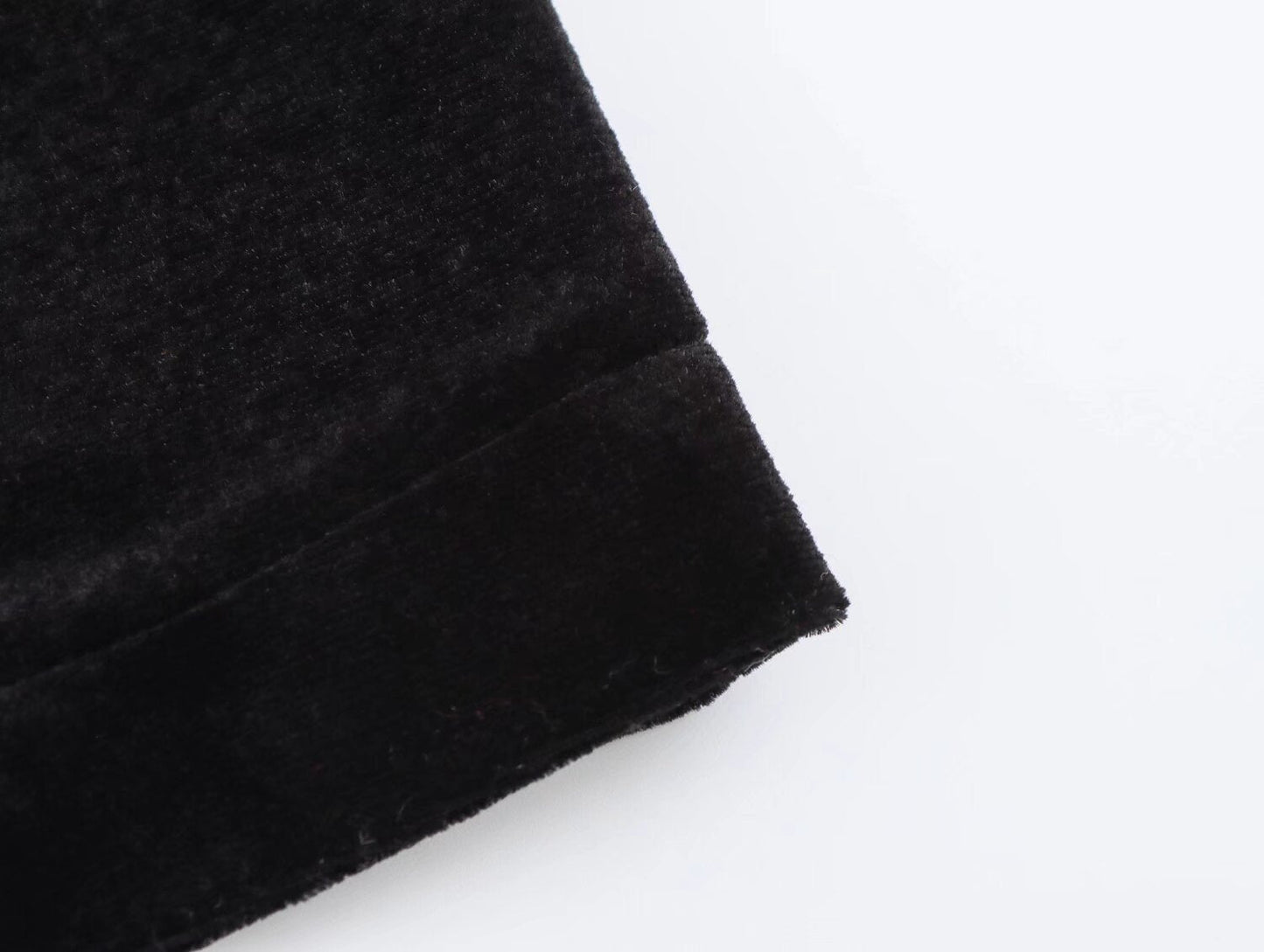 Spring Women Elegant Velvet Texture Pleated Midi Dress