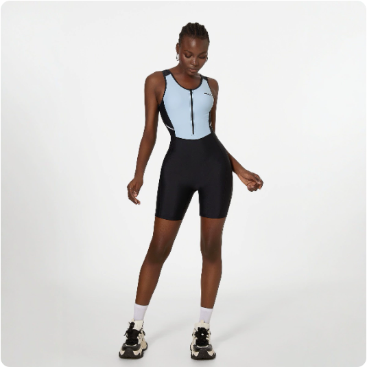 One Piece Swimsuit Yoga Spring Racing Sports Shorts Women Slim Fit Competition Jumpsuit