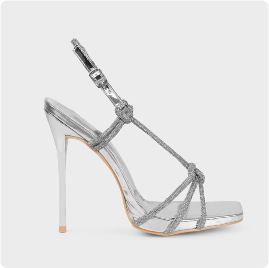 Ladies Heels Spring Street Date Rhinestone Cocktail Pointed Stiletto Heel Women Ultra High Heel Sandals