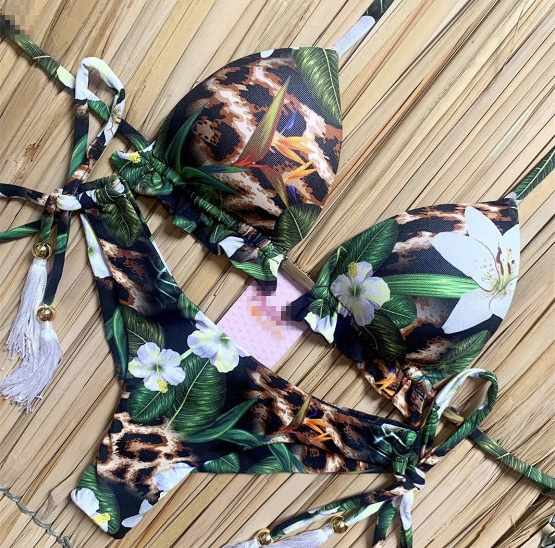 Swimsuit Floral Vintage Bikini Sexy Swimwear