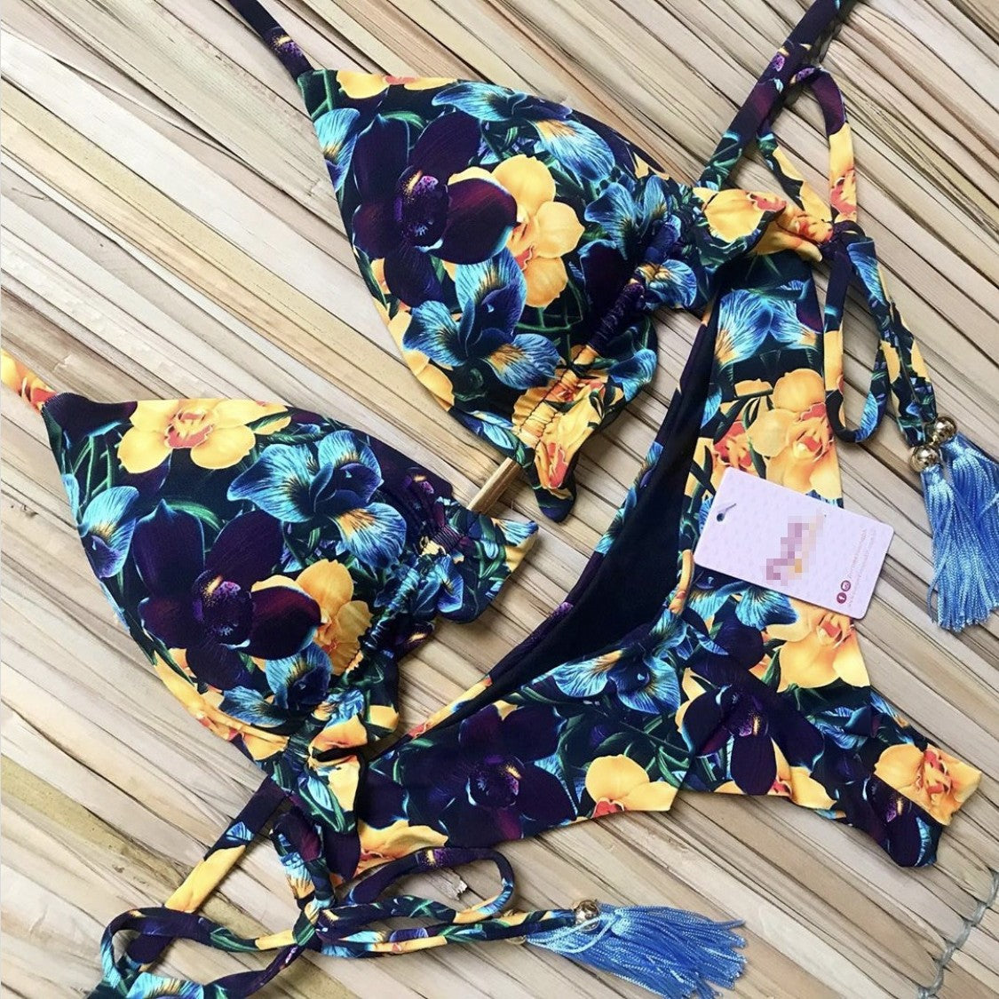 Swimsuit Floral Vintage Bikini Sexy Swimwear