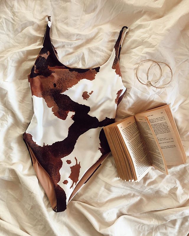 One Piece Print Split Bikini Sexy Bikini