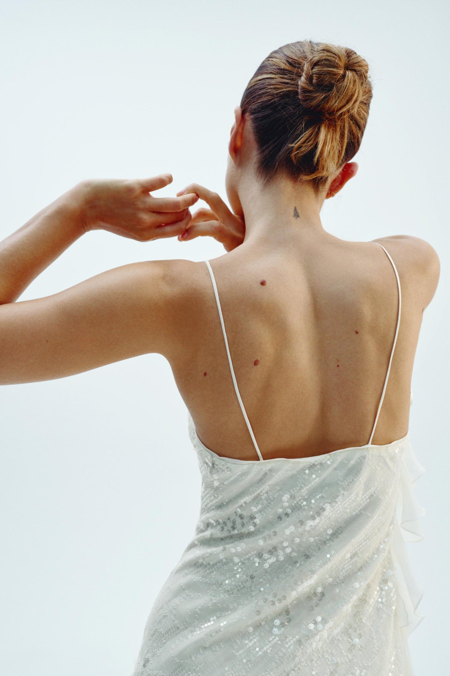 Summer Laminated Decoration Sequin Short Dress