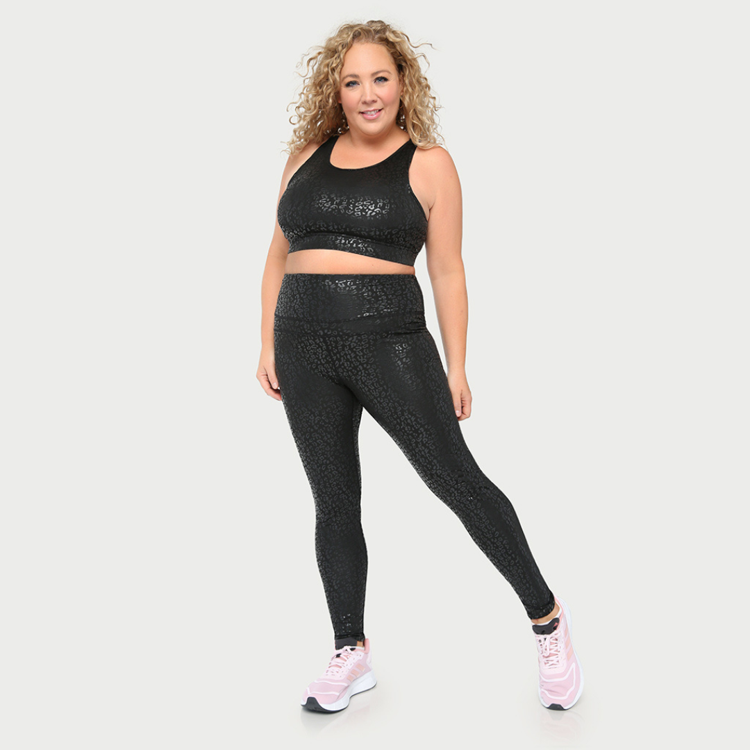 Metallic Cheetah Active Legging