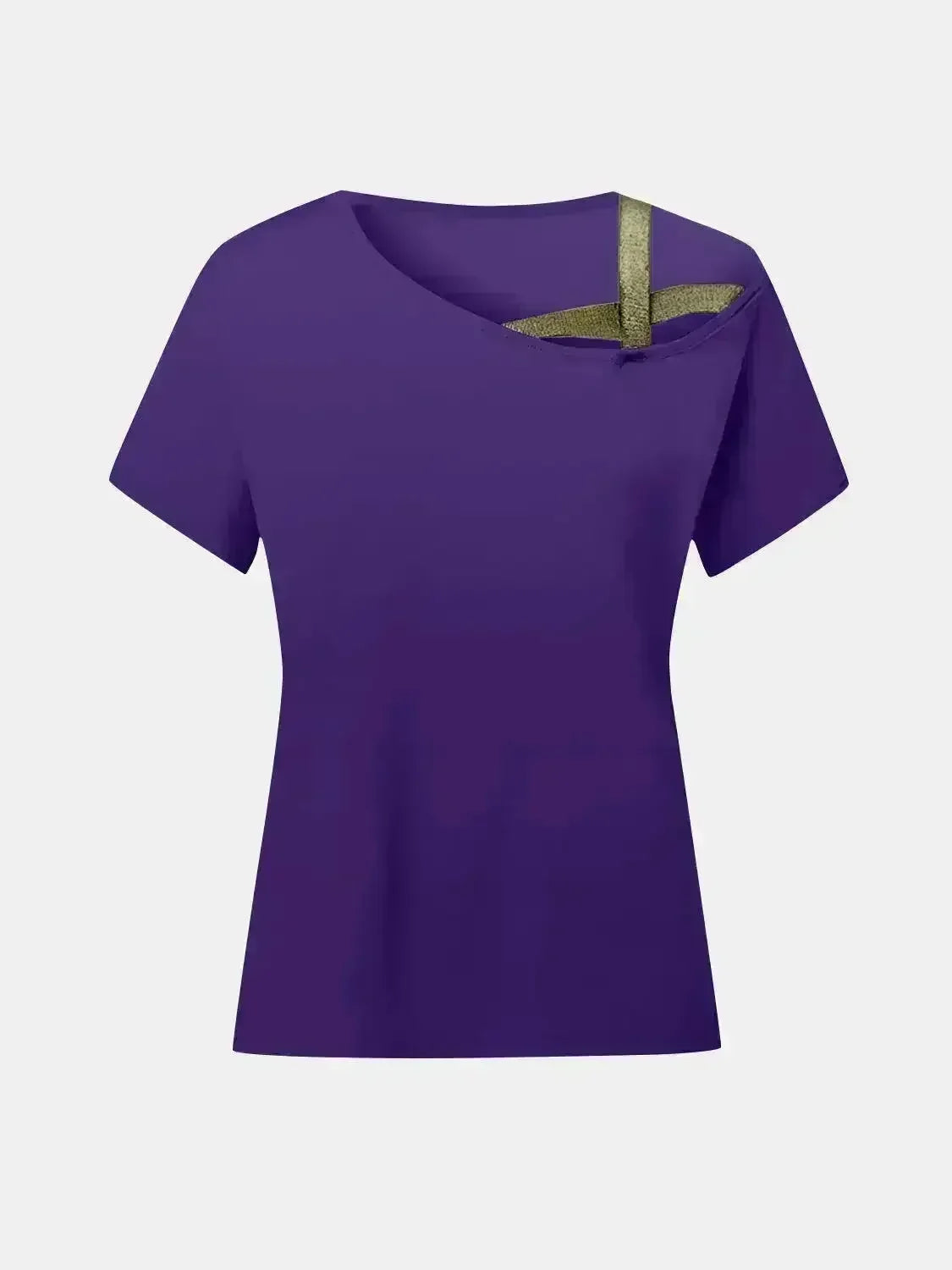 Asymmetrical Neck T-Shirt – Modern Basic with Edge