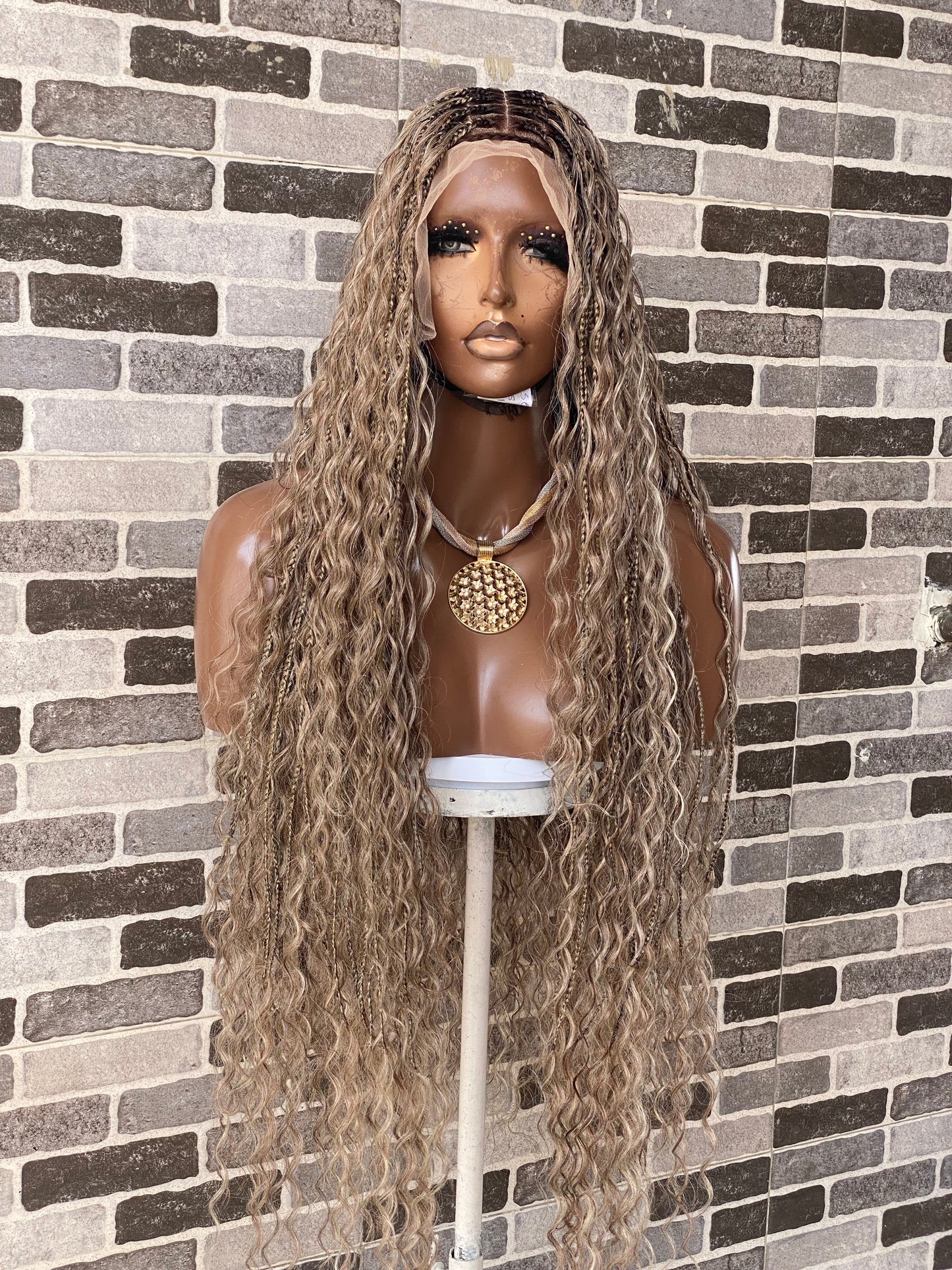 Bohemian Knotles custom color Full lace wig (Mix color )