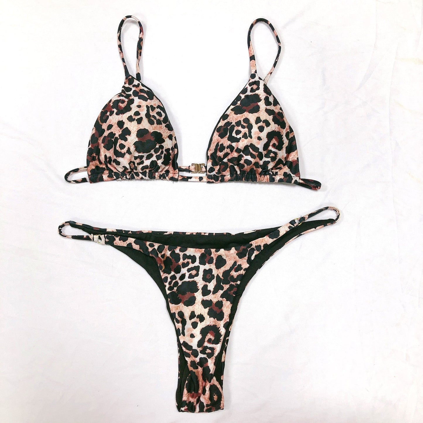 Swimsuit Sexy Leopard Print Split Swimsuit Women Bikini