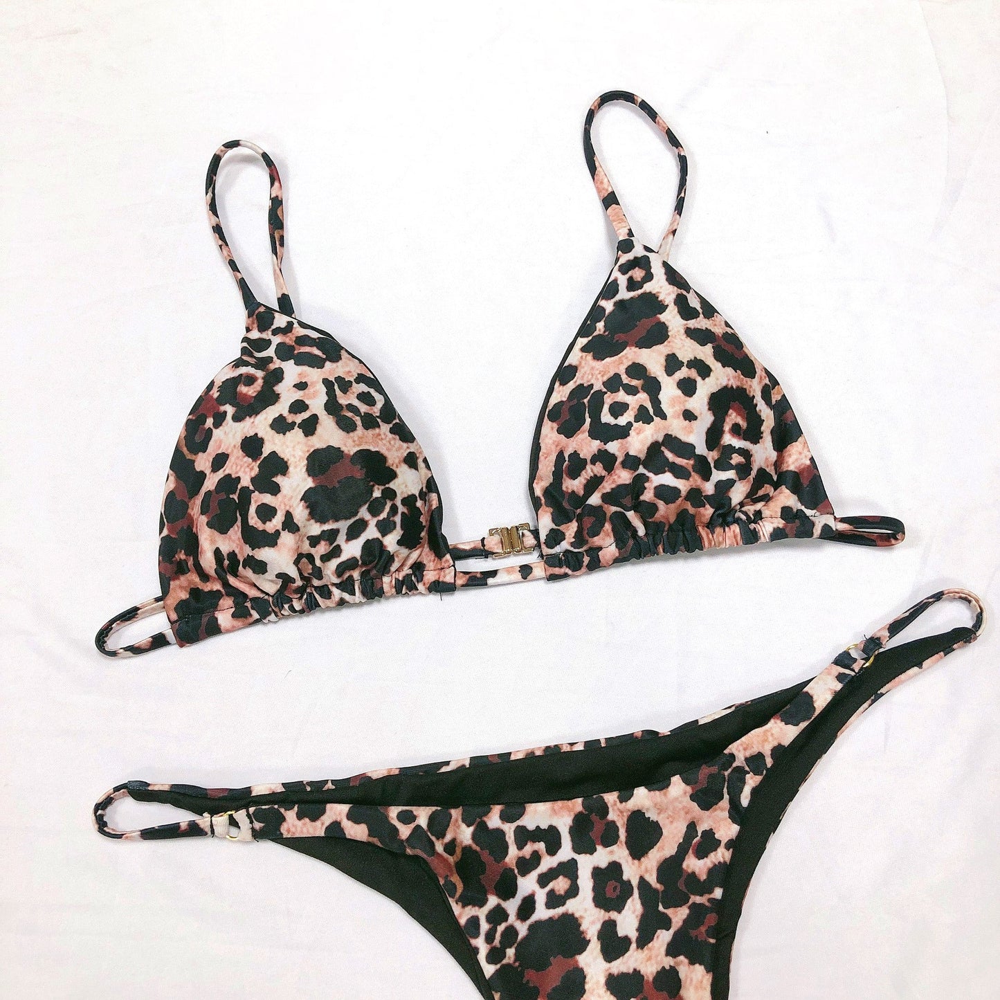 Swimsuit Sexy Leopard Print Split Swimsuit Women Bikini