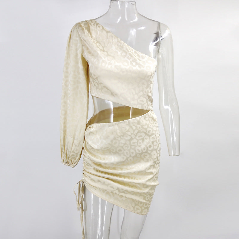 Summer Best Women Clothes Sexy One Shoulder Show Belly Dress for Women