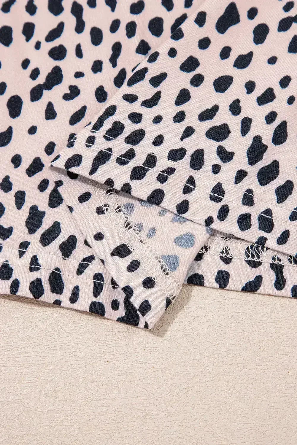 Apricot Allover Leopard Print Round Neck Tank Top