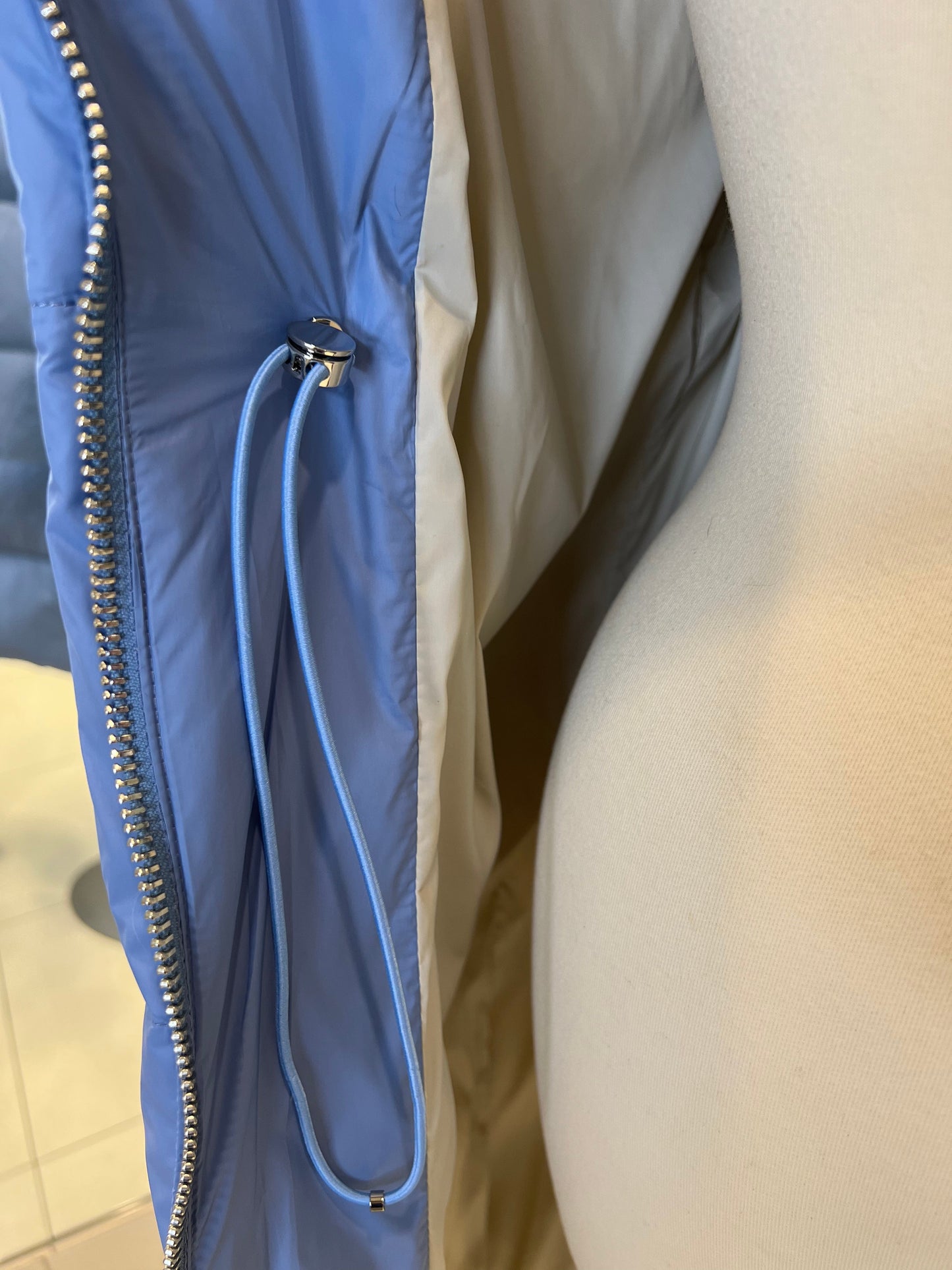 Mirabelle Genuine Silver Fox Fur Down Fill Coat