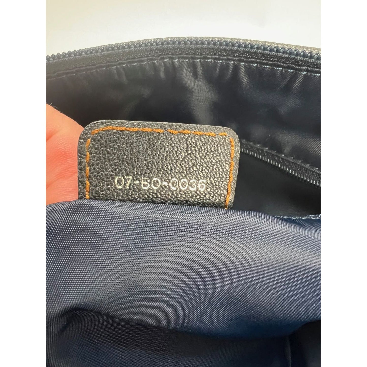 CHRISTIAN DIOR Monogram Trotter CD Blue Canvas Hand Bag