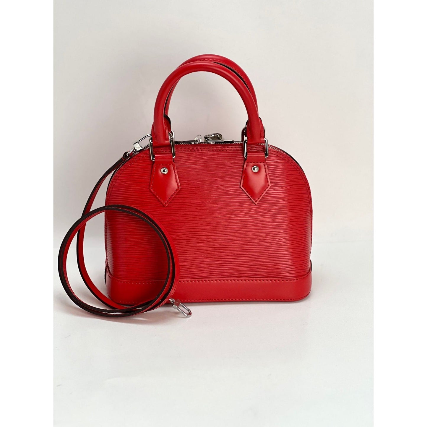 LOUIS VUITTON Alma BB Epi Coquelicot Shoulder Bag