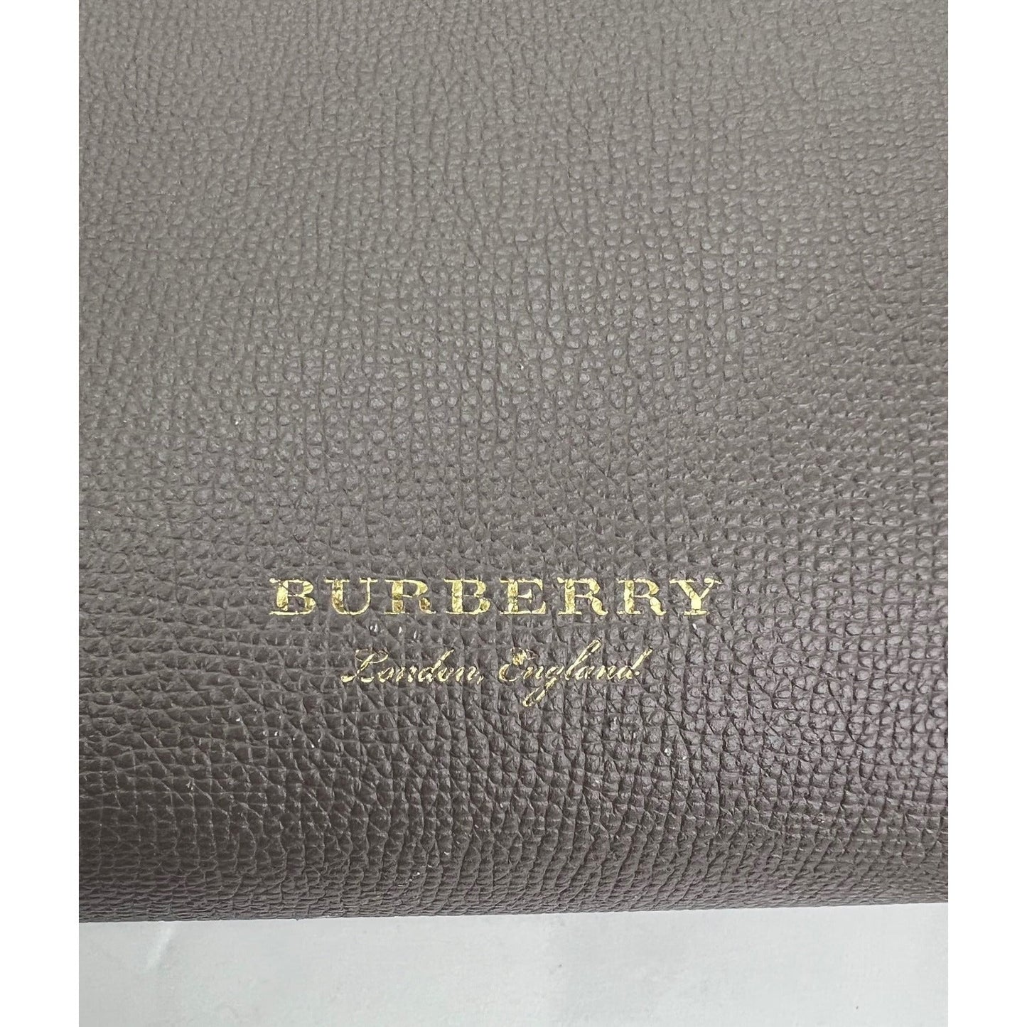Burberry Banner House Check Leather Canvas Medium Hand Shoulder Bag