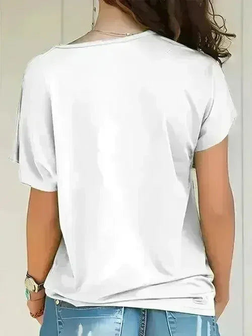 Asymmetrical Neck T-Shirt – Modern Basic with Edge