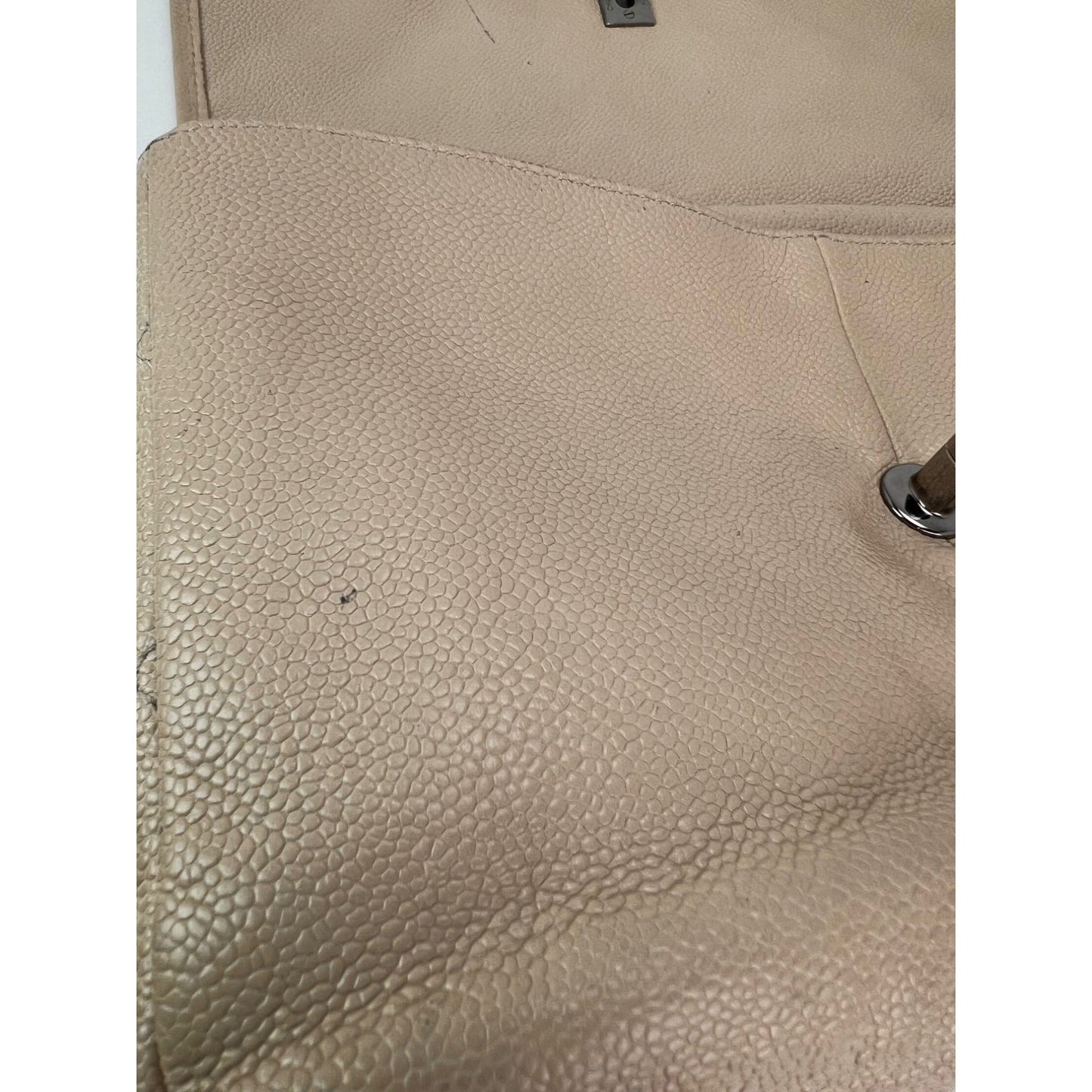 Chanel Grained leather Medium Natural Beauty Beige Flap Bag