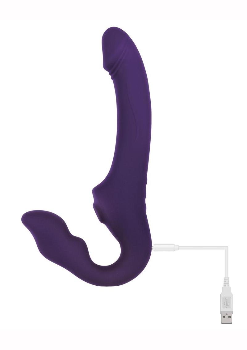 2 Become 1 – 10-Speed Air-Pulsing Silicone Vibrator with Remote Control