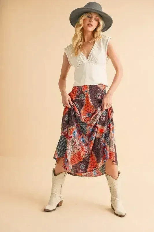 Bradyn Print Skirt