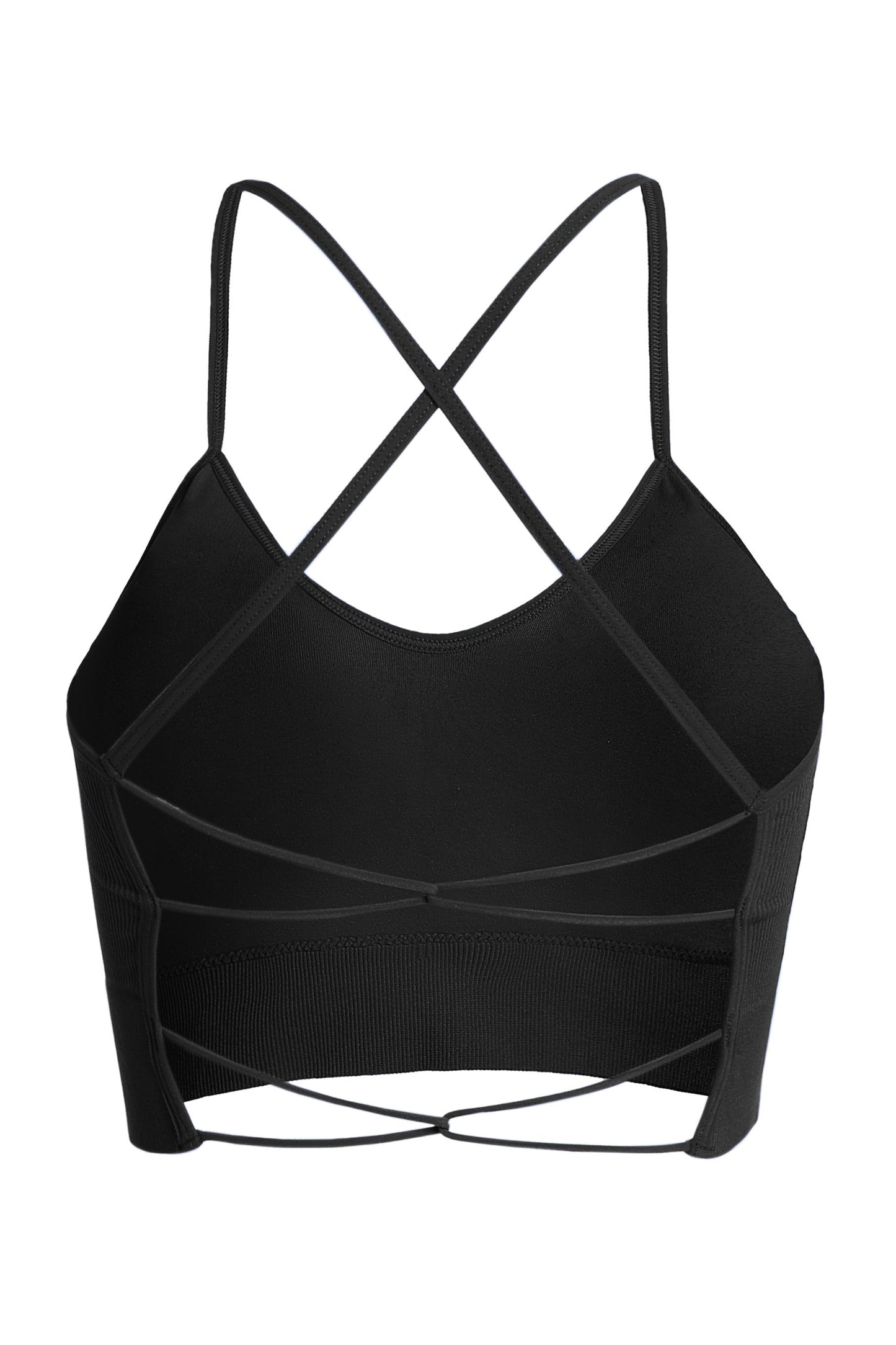 Blaire Sport Cross Back Ribbed Padded Sports Bra