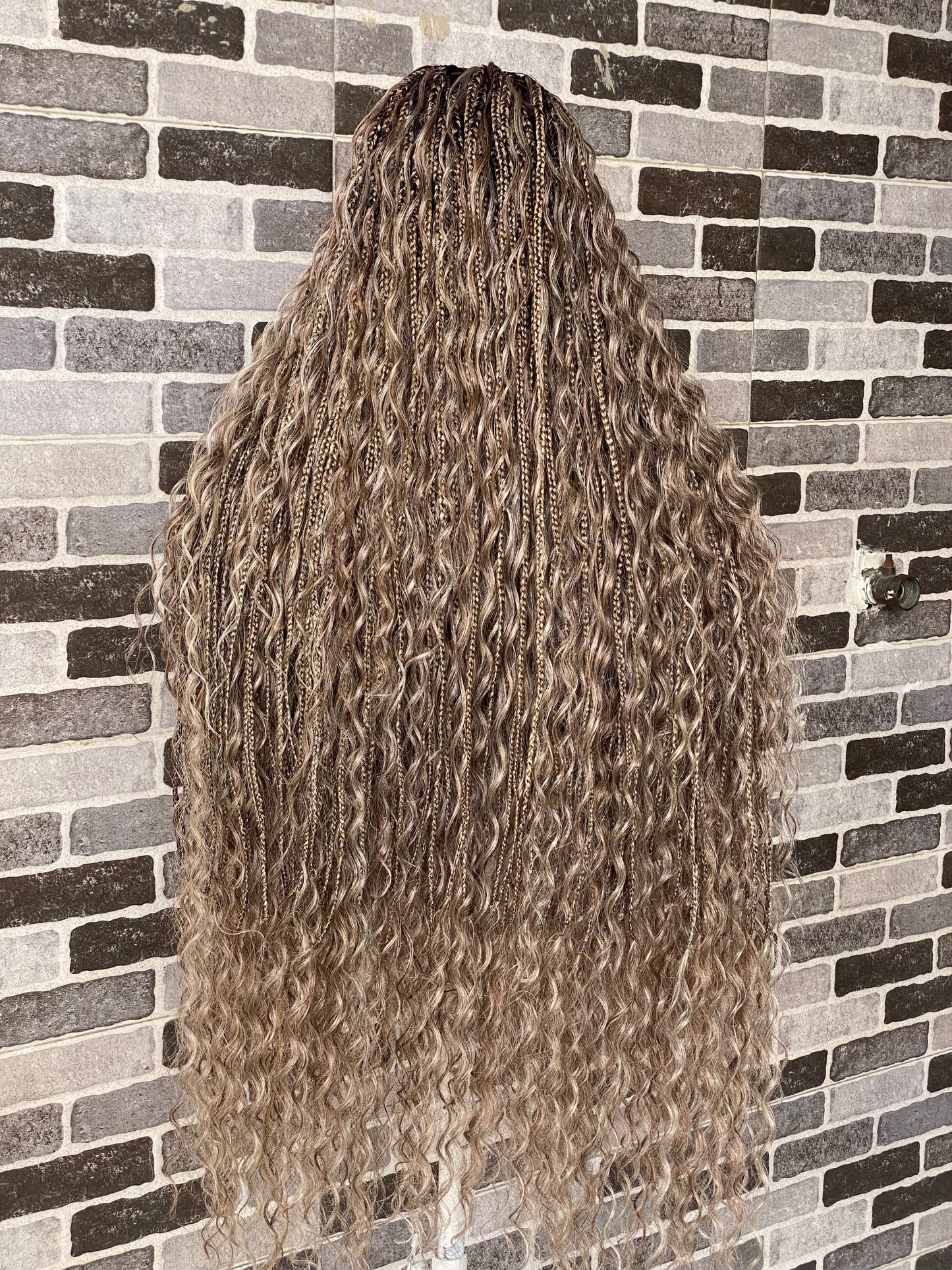 Bohemian Knotles custom color Full lace wig (Mix color )