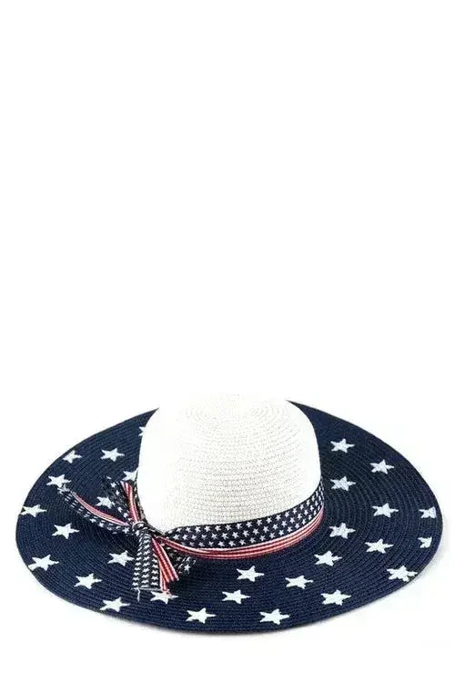 American Flag Floppy Hat – Patriotic Wide Brim Sun Hat for Summer