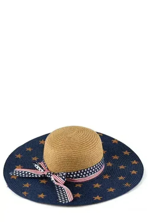American Flag Floppy Hat – Patriotic Wide Brim Sun Hat for Summer