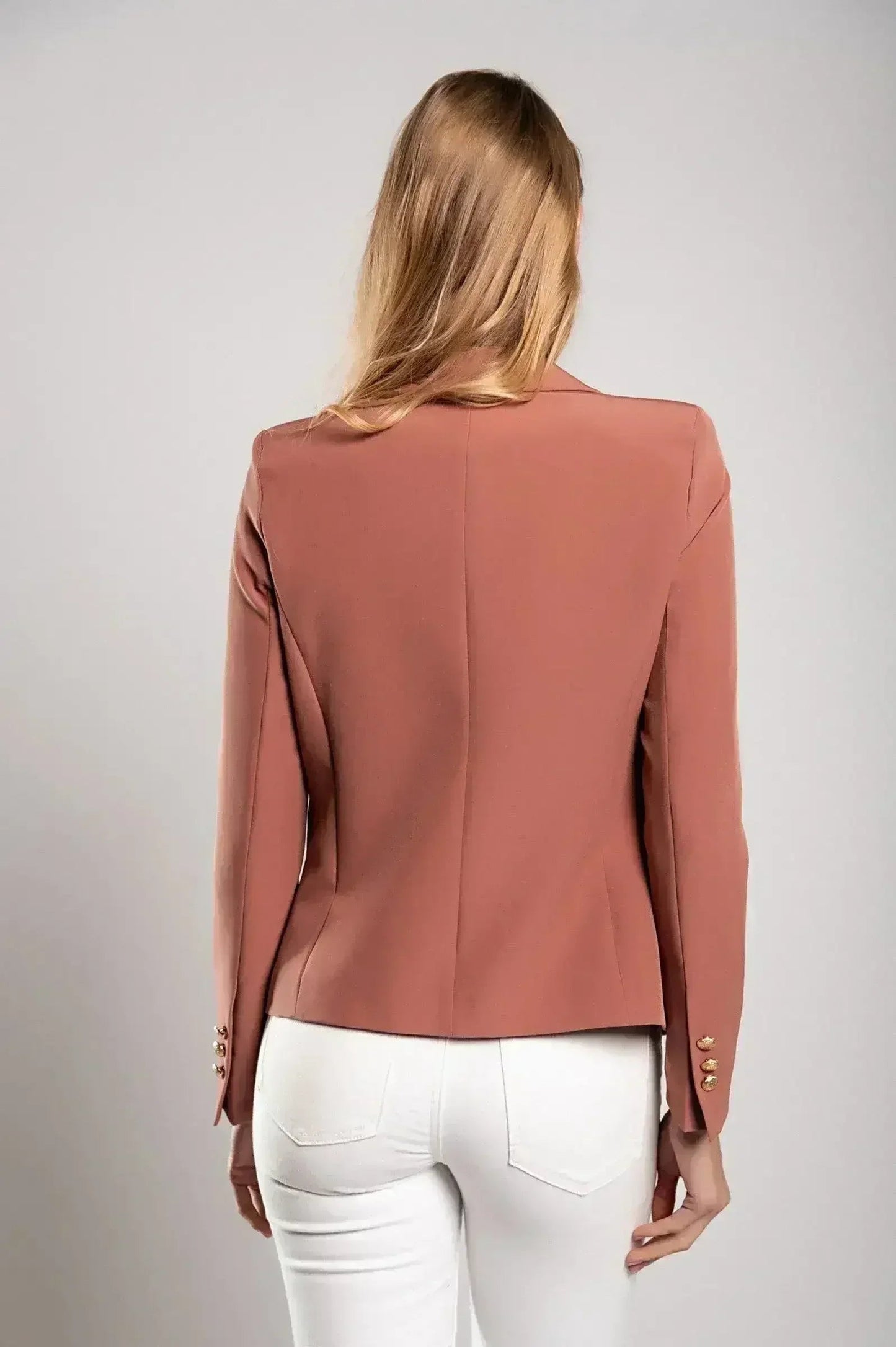 Blazer s klasičnim ovratnikom Caorla, starinsko roza