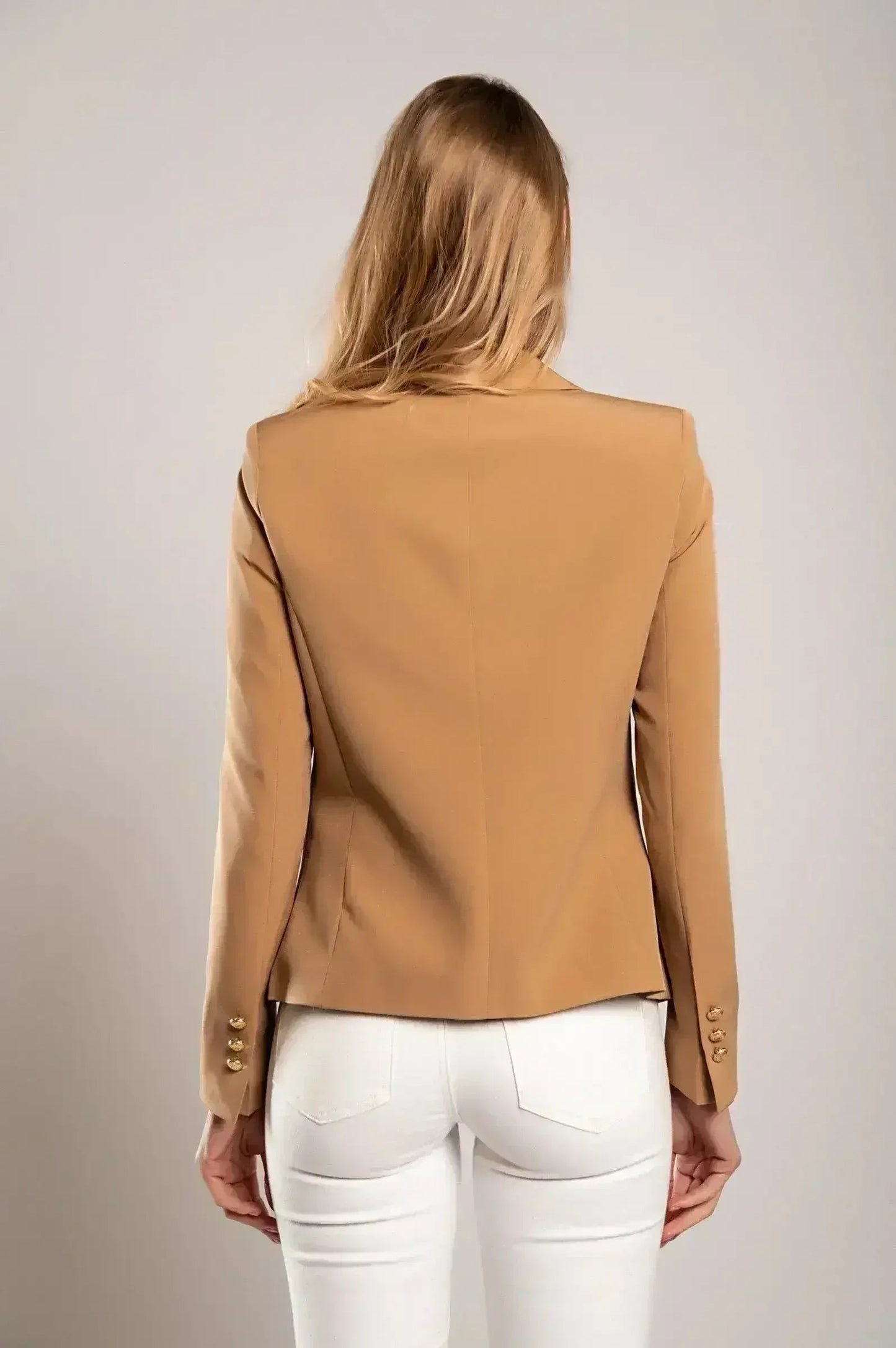 Blazer s klasičnim ovratnikom Caorla, kamelja