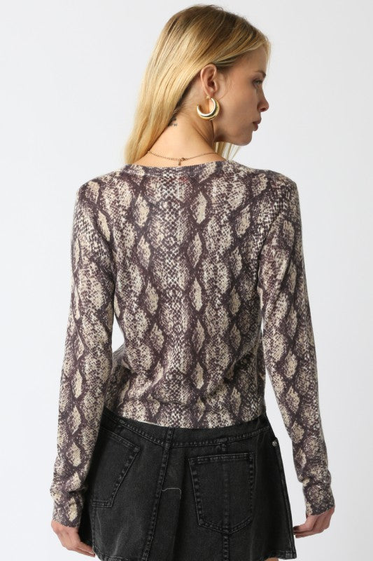 Reese Python Cardigan