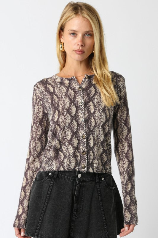 Reese Python Cardigan