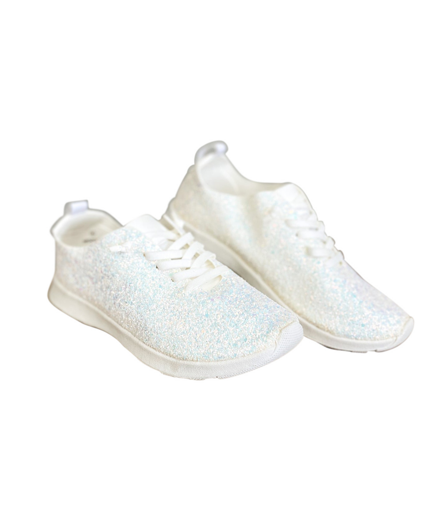 Mayo Glitter Sneakers in White