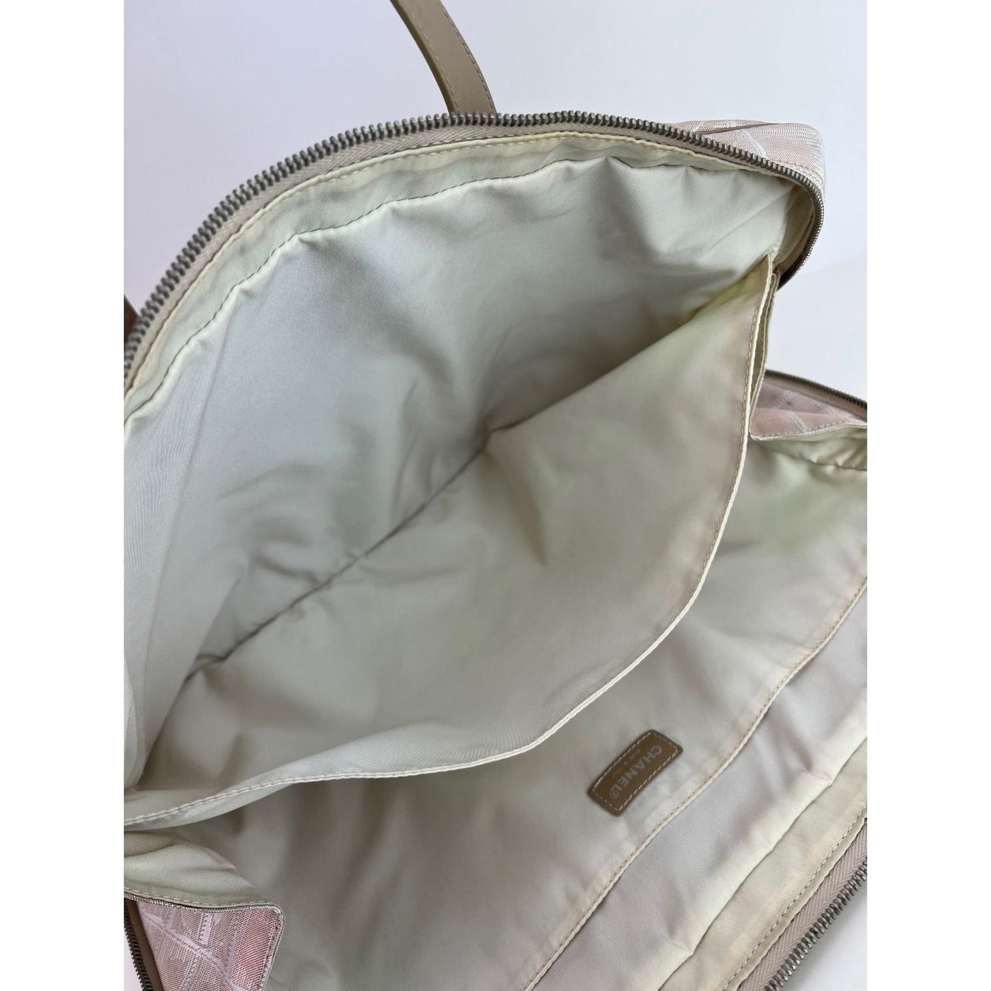 Chanel Canvas Nylon Travel Briefcase Attache Bag 