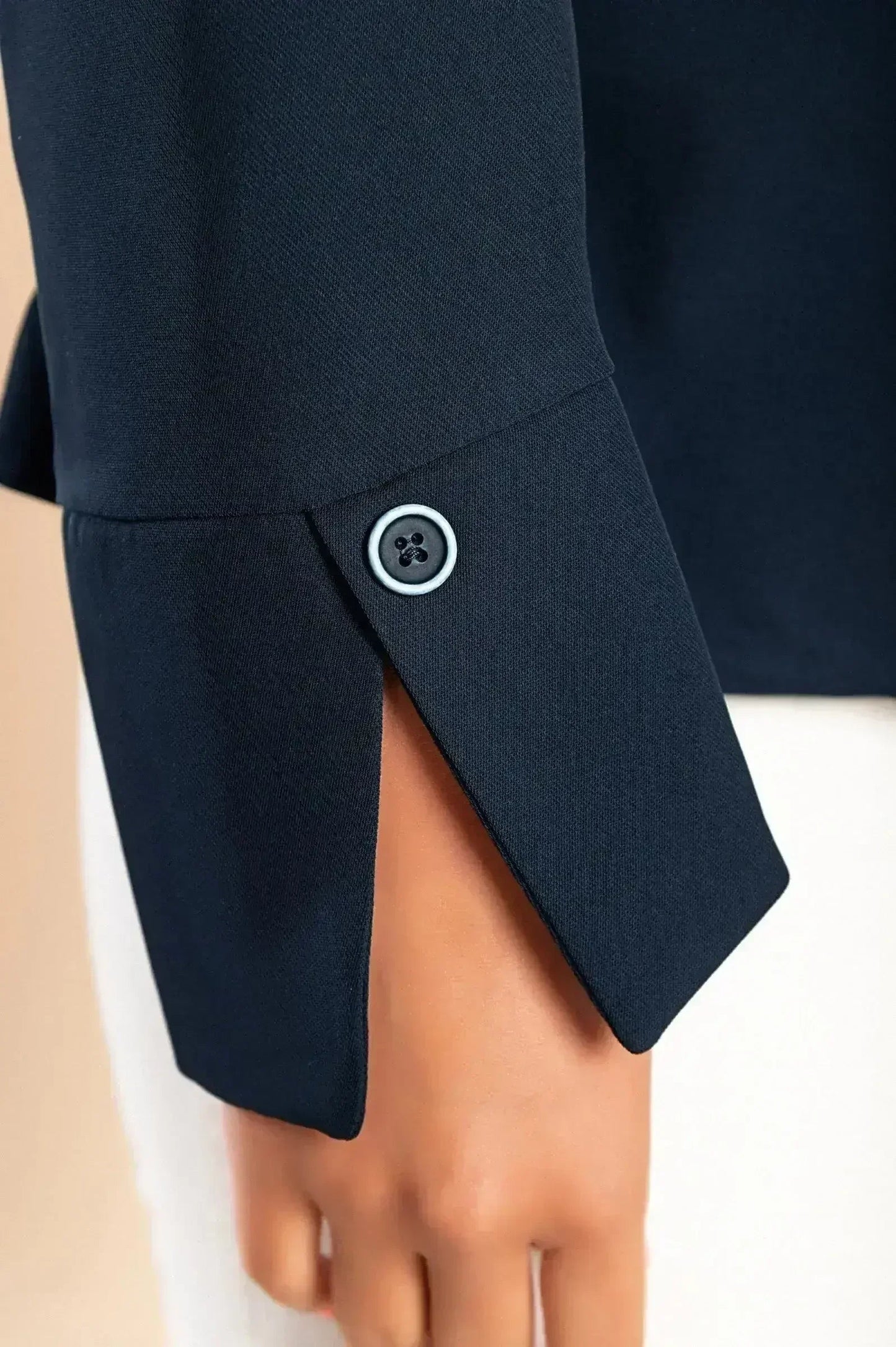 Blazer s klasičnim ovratnikom, modra