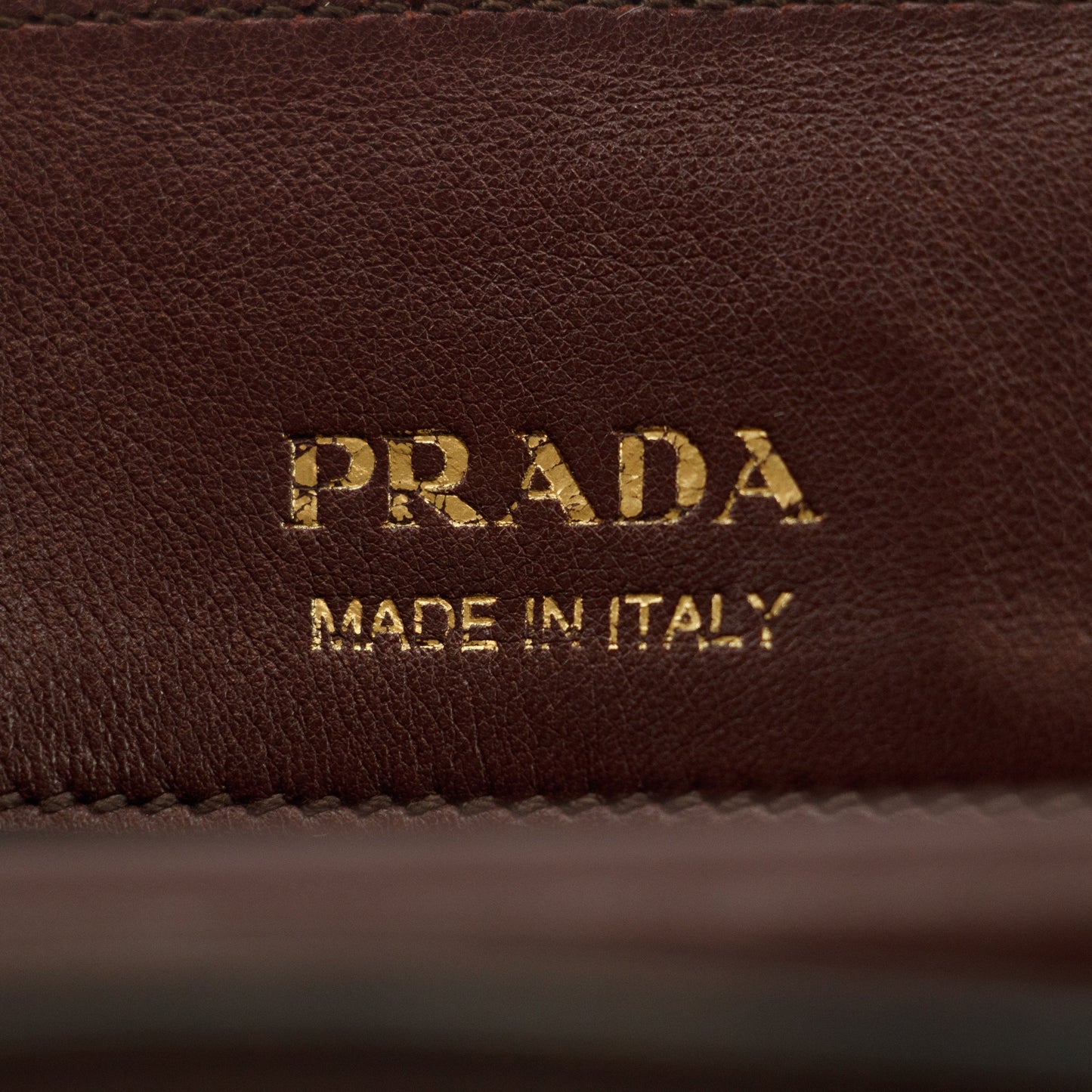 Prada Calfskin Bicolor Red x Burgundy Shoulder Bag #2936