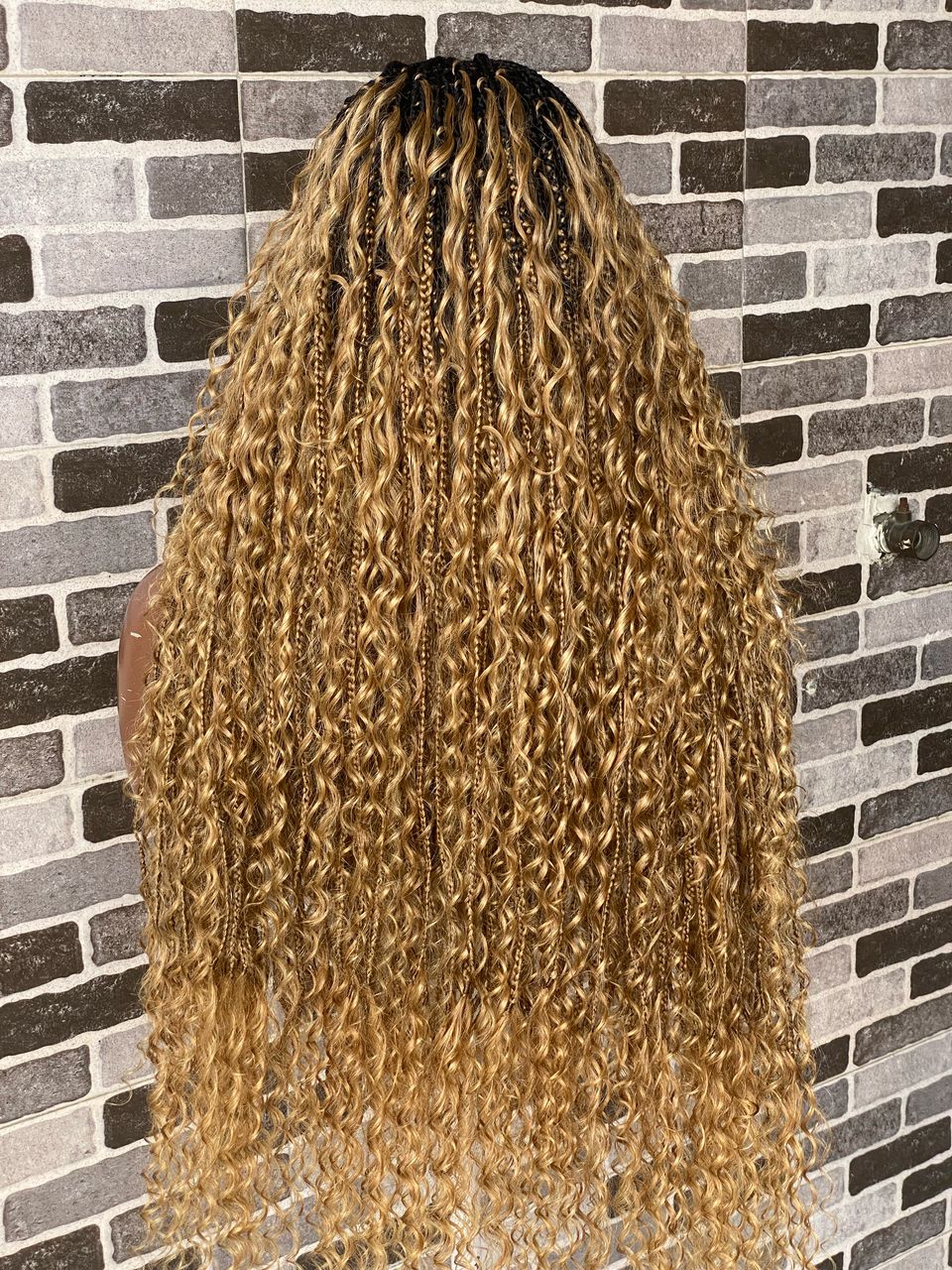 Bohemian Knotless (100% HD Human Hair Lace & Wavy Curls) Tara Collection Lux VIP