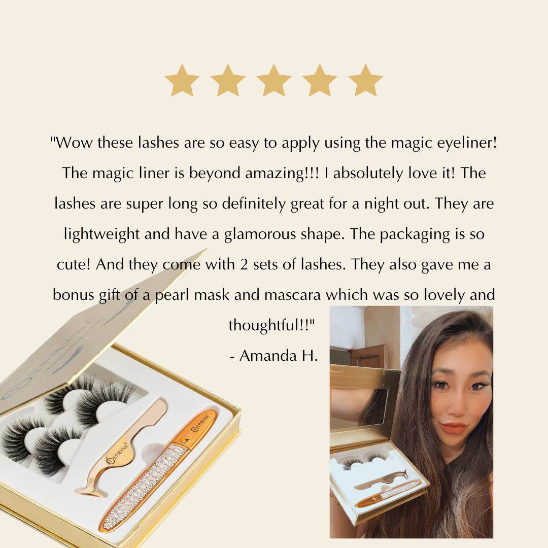 No-Glue Lash Kit – Waterproof Liner, Reusable Lashes & Vegan Formula