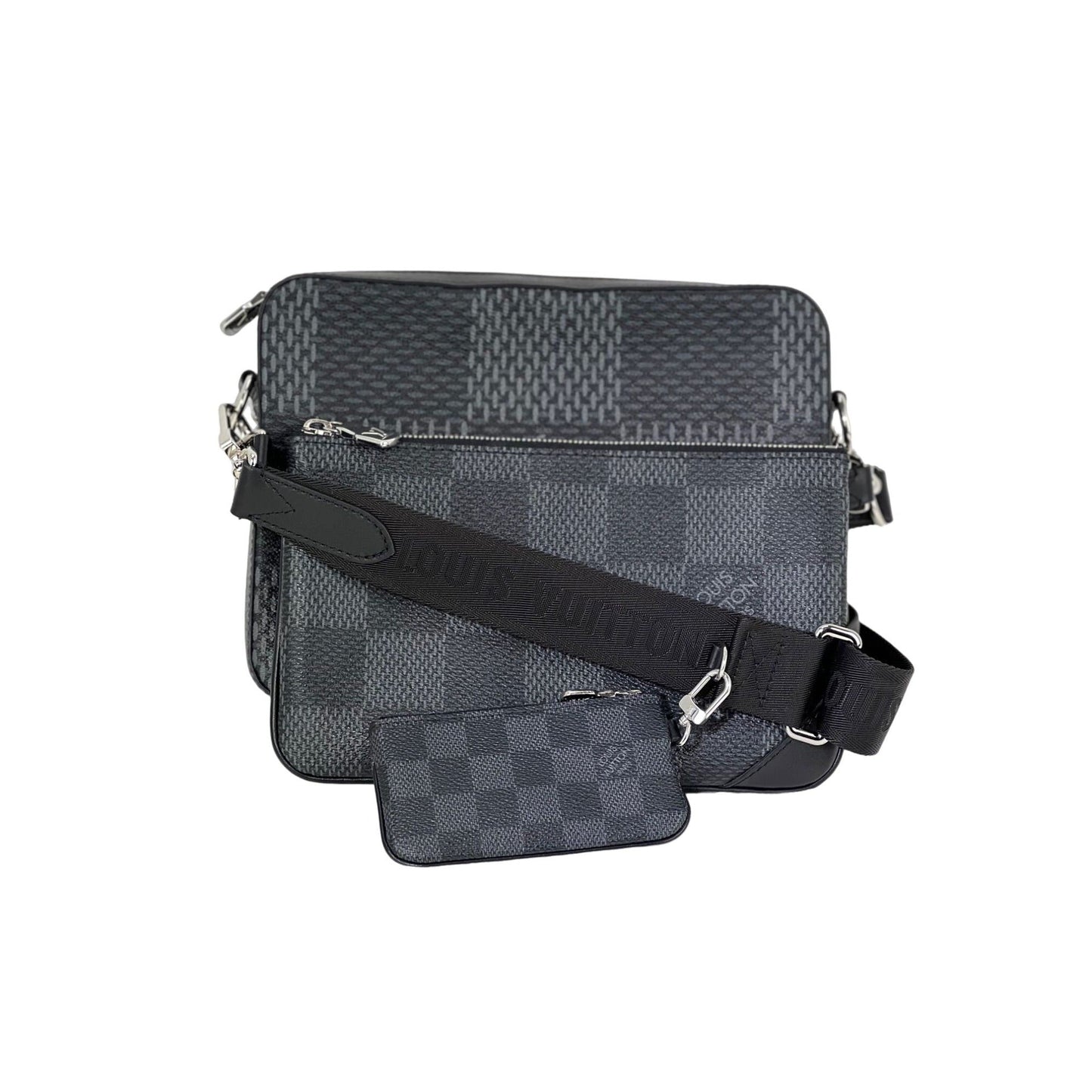 LOUIS VUITTON Trio Messenger Damier Graphite Men's Bag