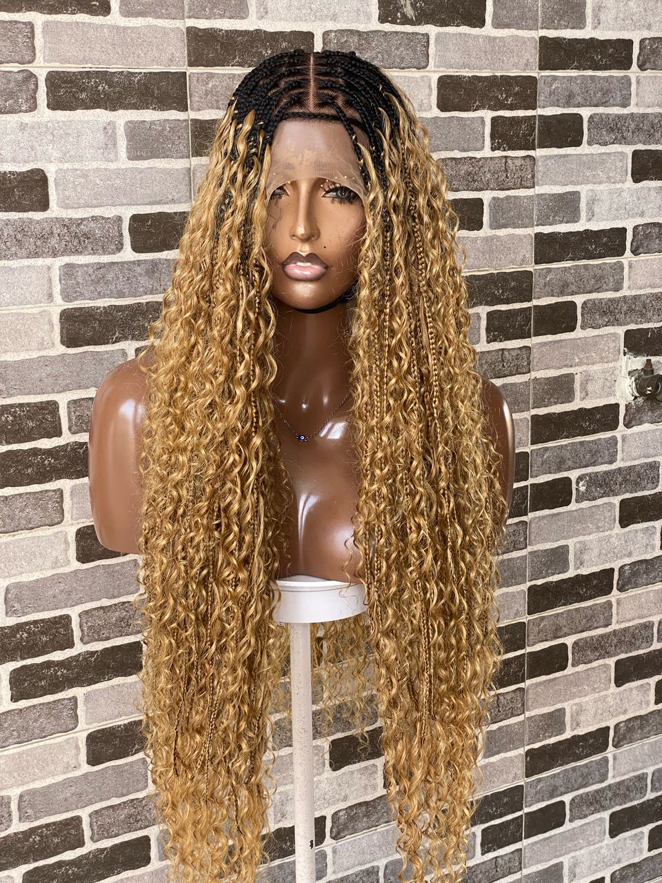Bohemian Knotless (100% HD Human Hair Lace & Wavy Curls) Tara Collection Lux VIP