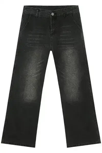 Mid Rise Jeans with Pockets