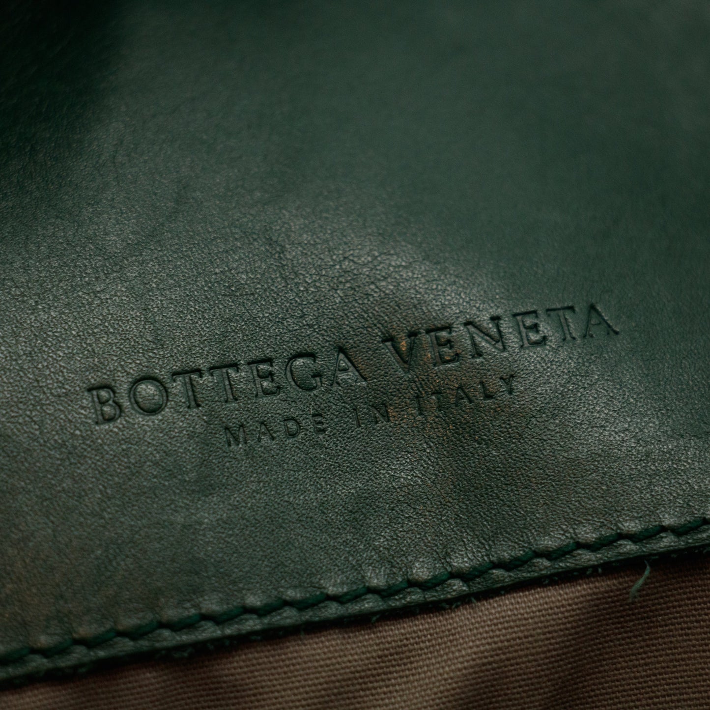 Bottega Veneta Intrecciato Quilted Green Messenger Bag #3646