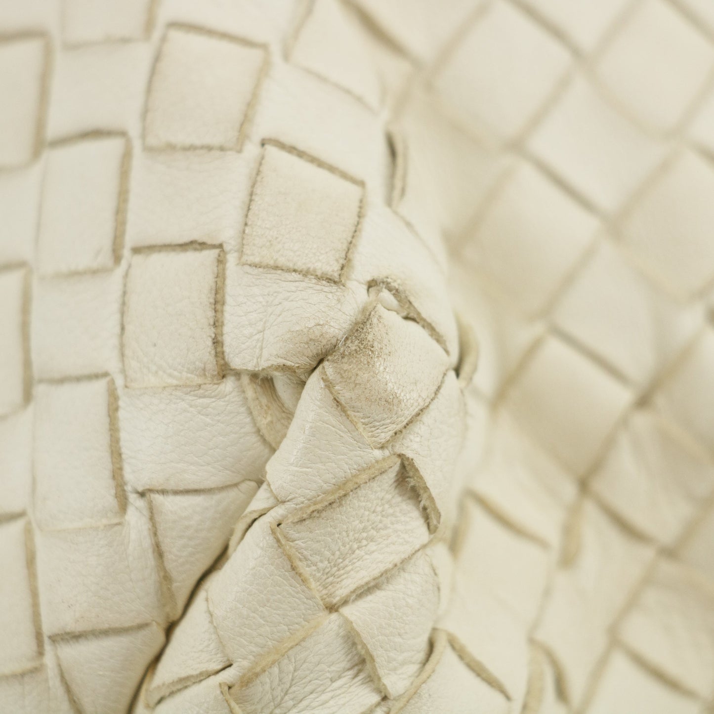 Bottega Veneta Intrecciato Quilted Nappa Flap Shoulder Bag White #3649