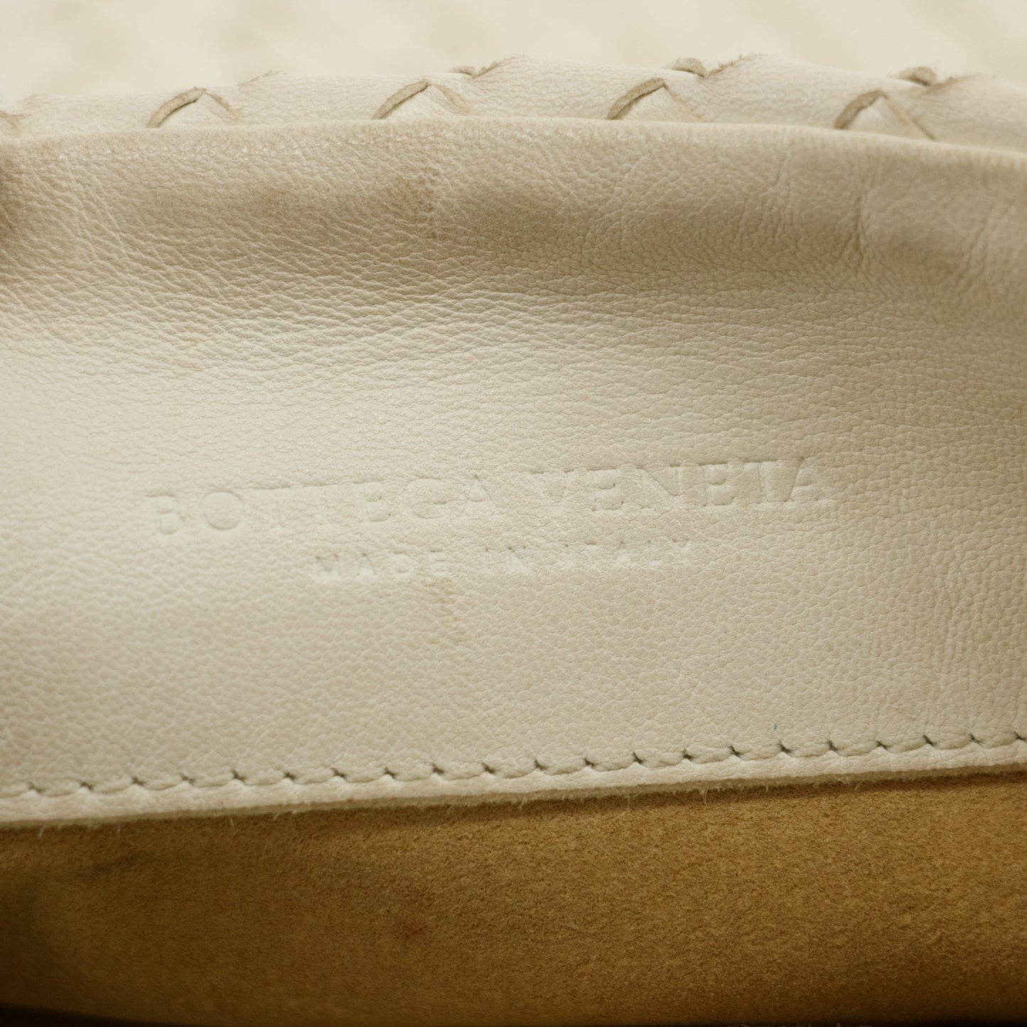 Bottega Veneta Intrecciato Quilted Nappa Flap Shoulder Bag White #3649