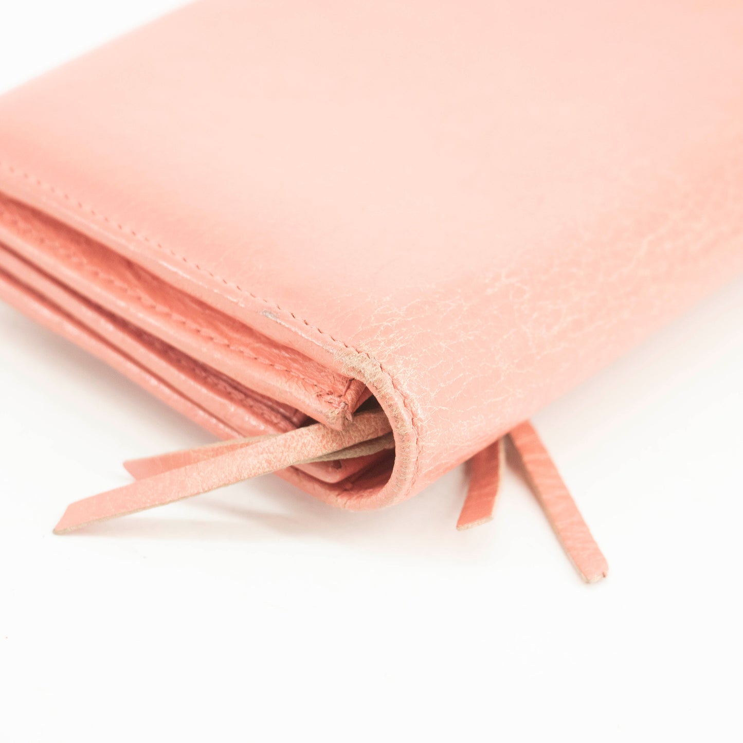 Balenciaga Pink Leather Continental Long Wallet #3691