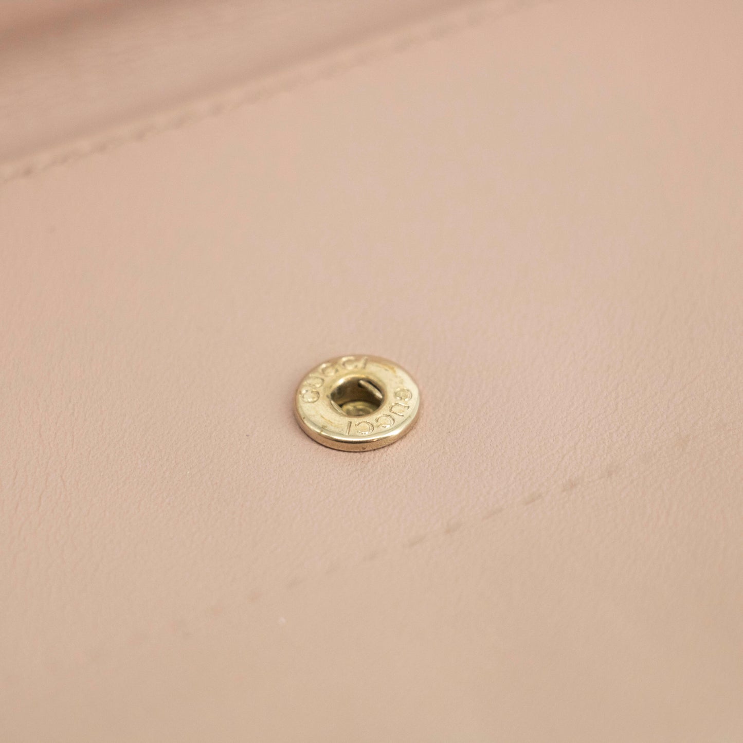 Gucci Beige & Pink GG Canvas French Flap Long Wallet #3920